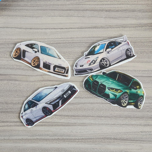 Audi R8, Celica, M4 and I30n Air Fresheners.